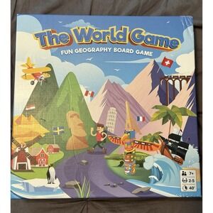 The World Game Board Game Geography Ages 7+ By Sweetips, Slovenia Complete
